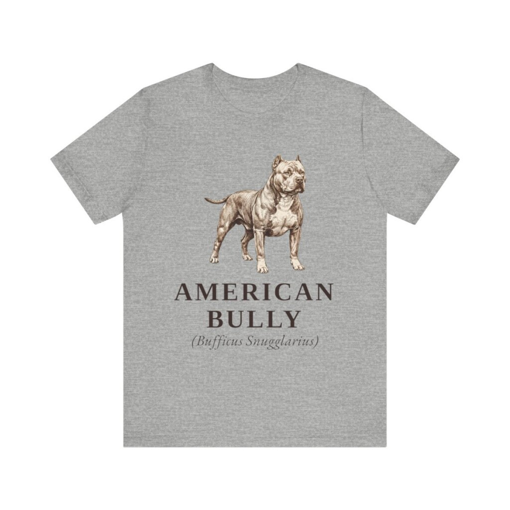 American Bully Latin Shirt, Vintage Dog Sketch Tee, Dog Latin Gift