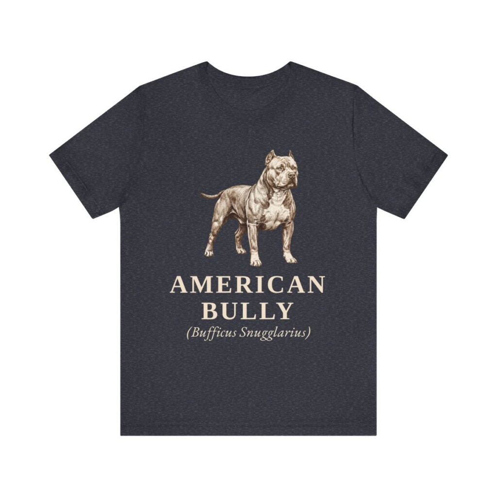 American Bully Latin Shirt, Vintage Dog Sketch Tee, Dog Latin Gift