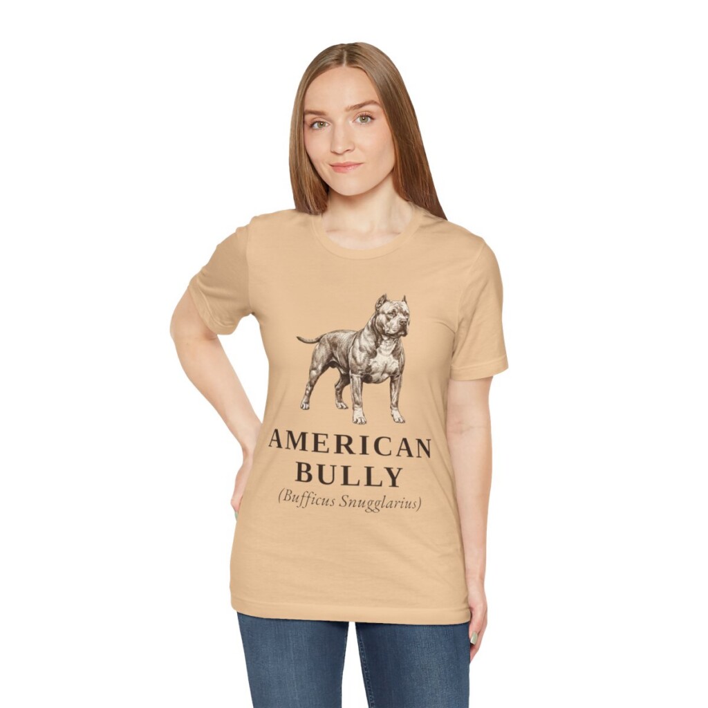 American Bully Latin Shirt, Vintage Dog Sketch Tee, Dog Latin Gift