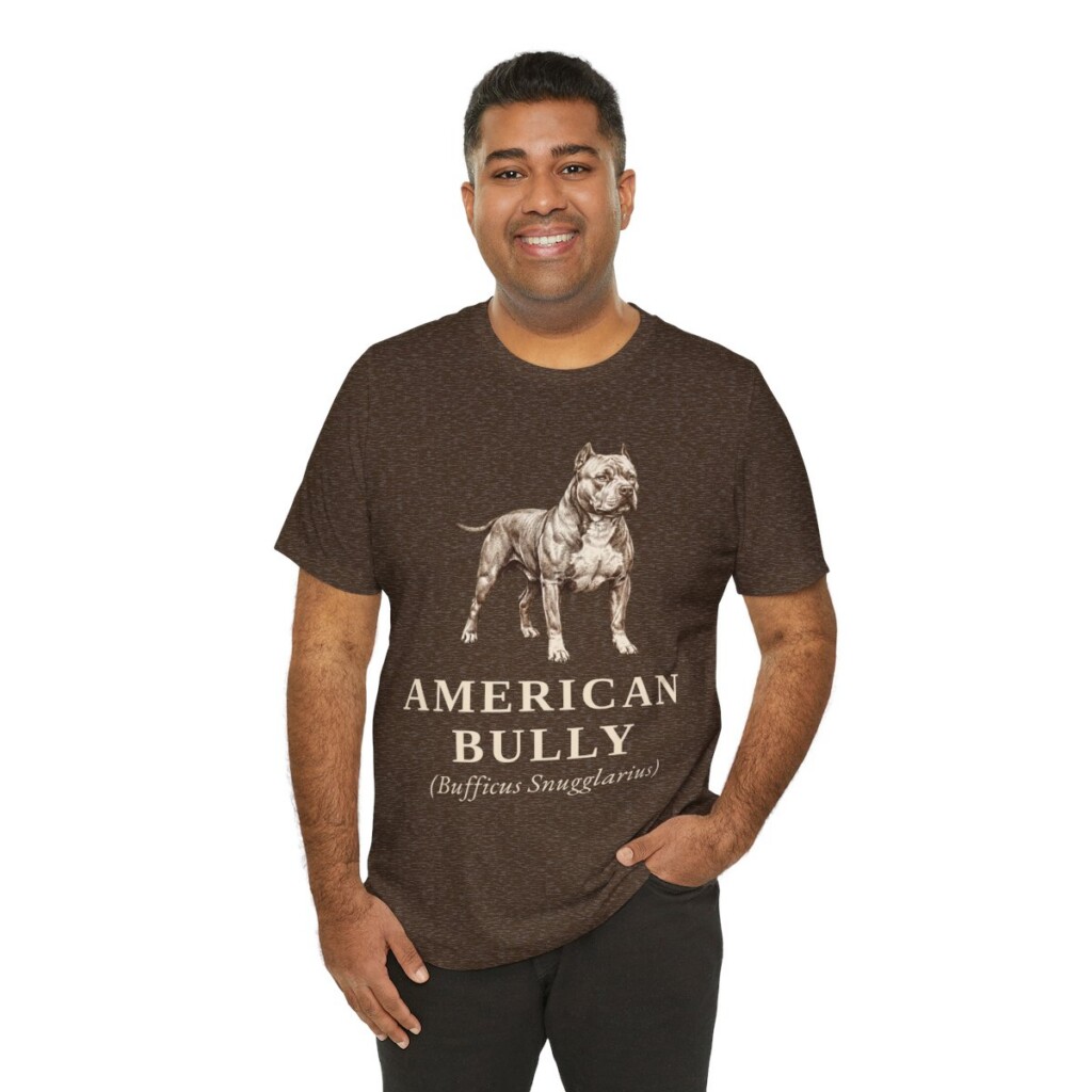 American Bully Latin Shirt, Vintage Dog Sketch Tee, Dog Latin Gift