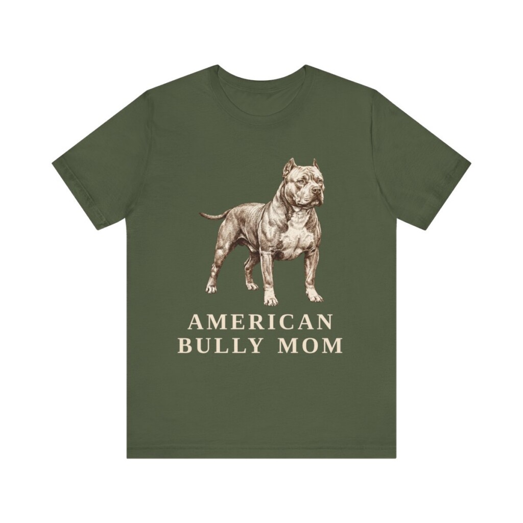 American Bully Mom Shirt, Vintage Dog Sketch Tee, Dog Mom Gift