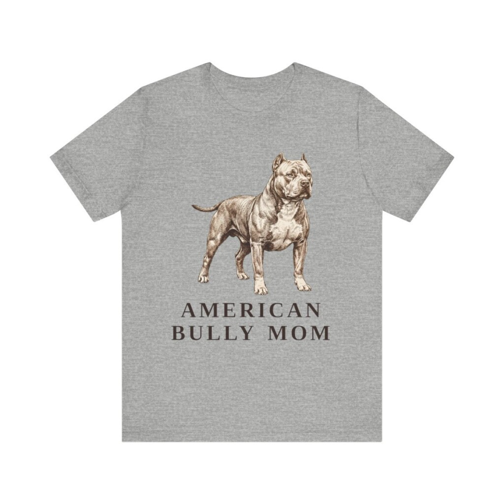 American Bully Mom Shirt, Vintage Dog Sketch Tee, Dog Mom Gift