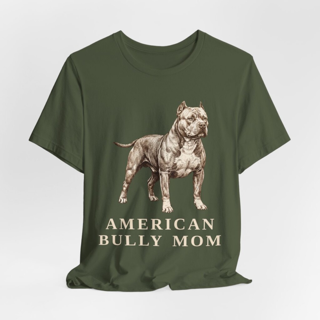 American Bully Mom Shirt, Vintage Dog Sketch Tee, Dog Mom Gift