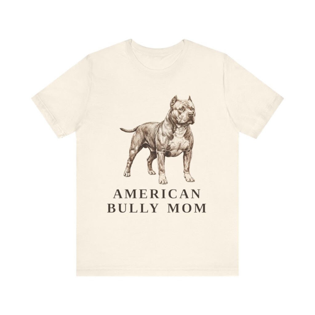 American Bully Mom Shirt, Vintage Dog Sketch Tee, Dog Mom Gift