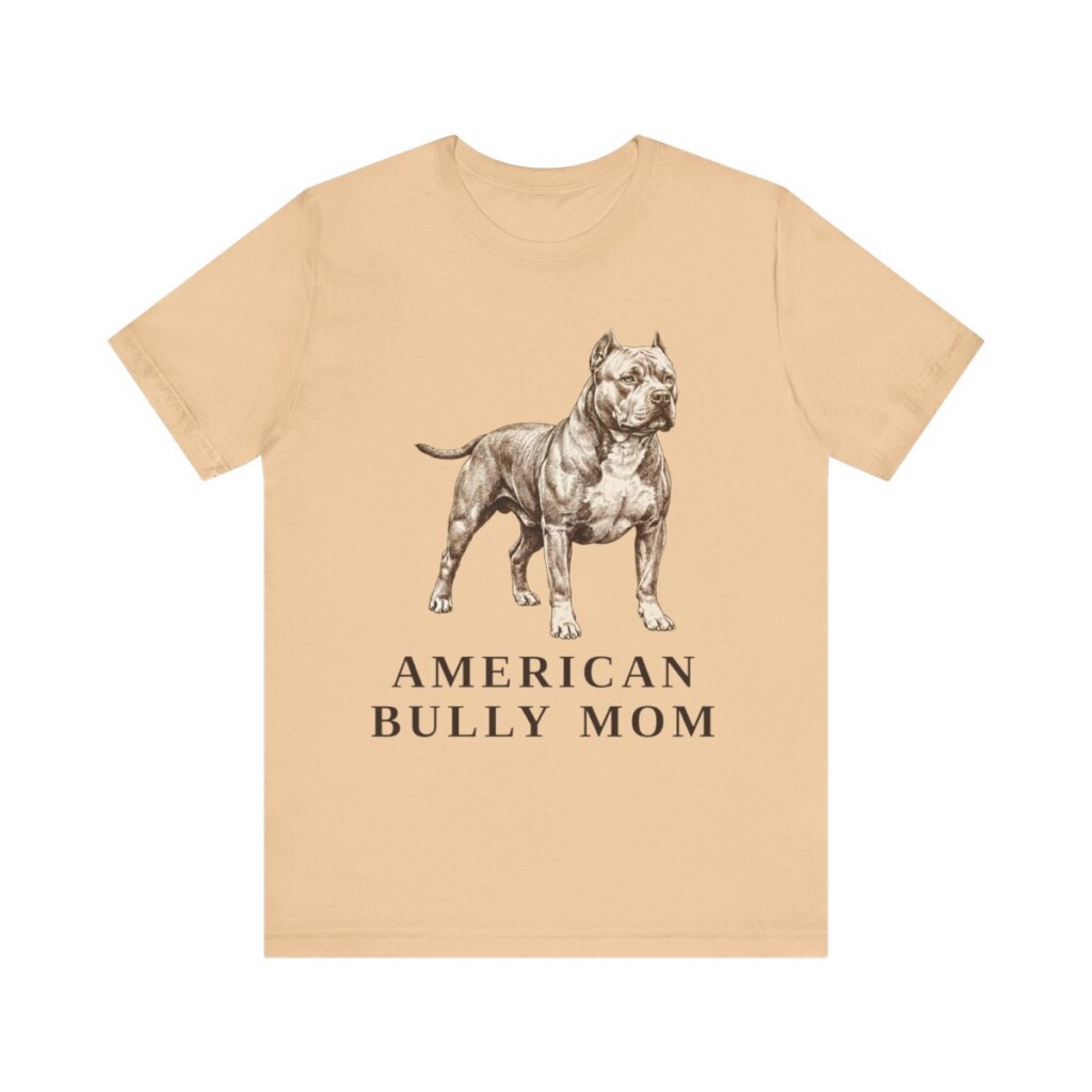 American Bully Mom Shirt, Vintage Dog Sketch Tee, Dog Mom Gift