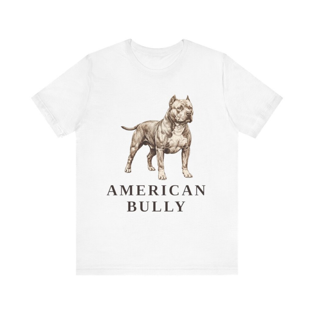 American Bully Shirt, Vintage Dog Sketch Tee, Dog Lover Gift