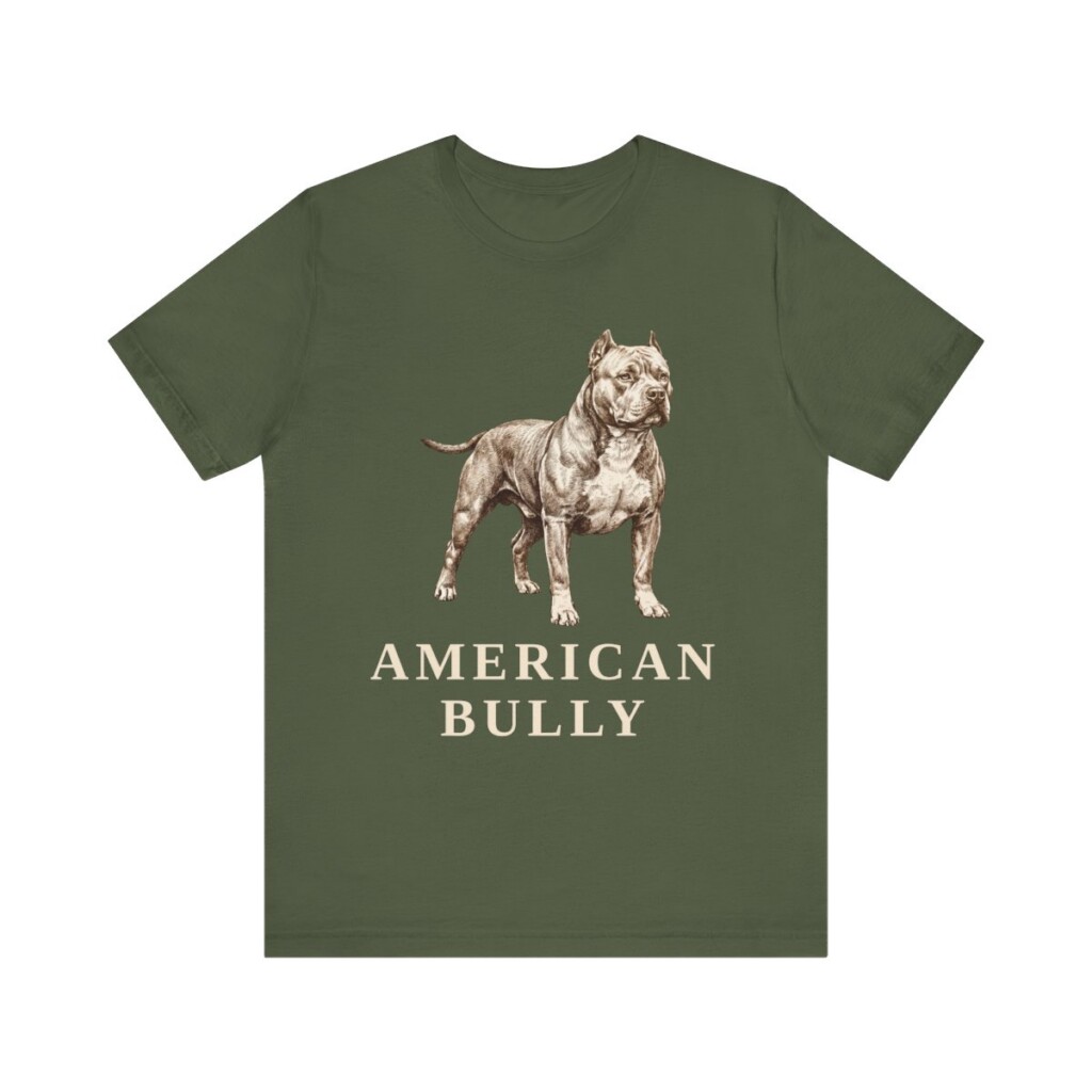 American Bully Shirt, Vintage Dog Sketch Tee, Dog Lover Gift
