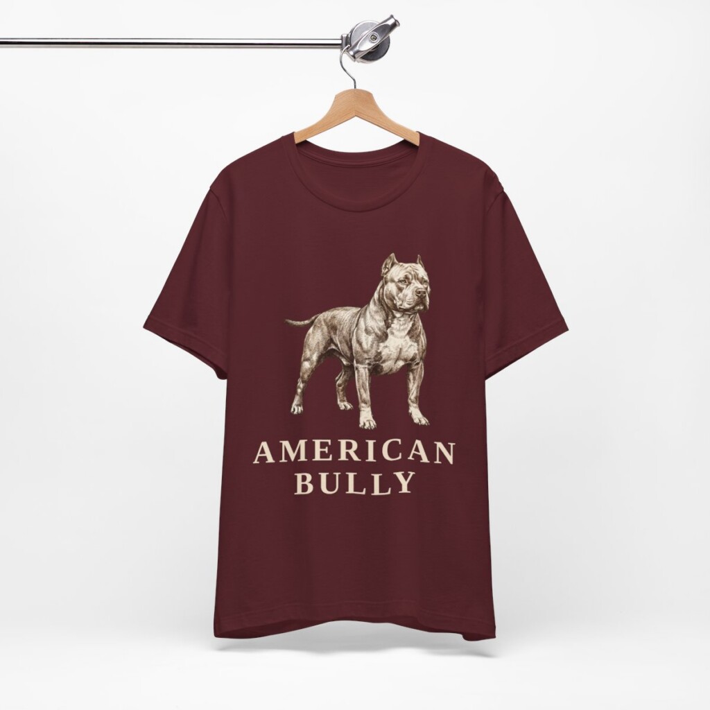 American Bully Shirt, Vintage Dog Sketch Tee, Dog Lover Gift
