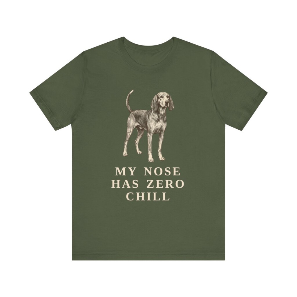 American English Coonhound Humor Shirt, Vintage Dog Sketch Tee, Dog Humor Gift