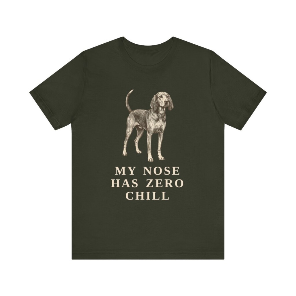 American English Coonhound Humor Shirt, Vintage Dog Sketch Tee, Dog Humor Gift