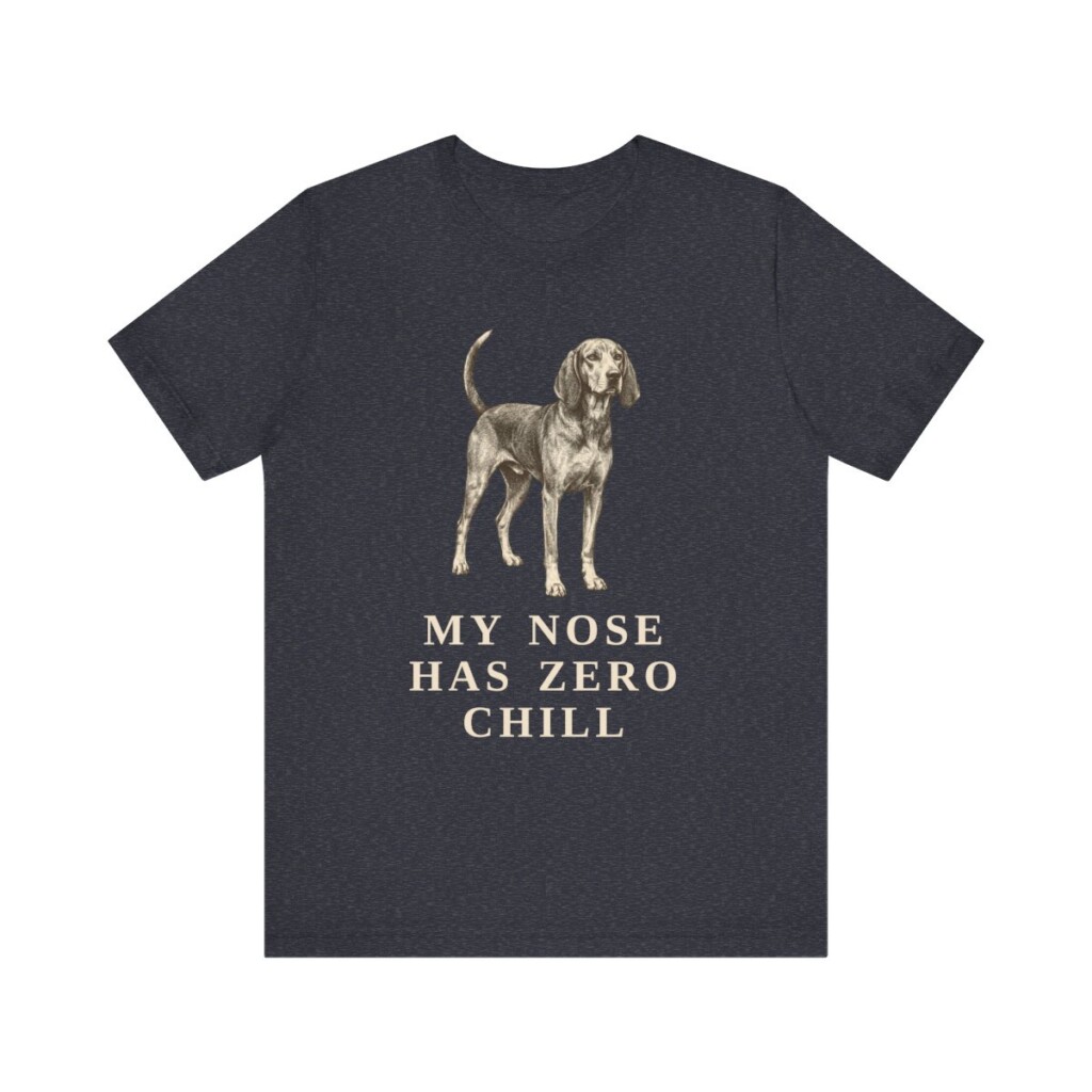 American English Coonhound Humor Shirt, Vintage Dog Sketch Tee, Dog Humor Gift