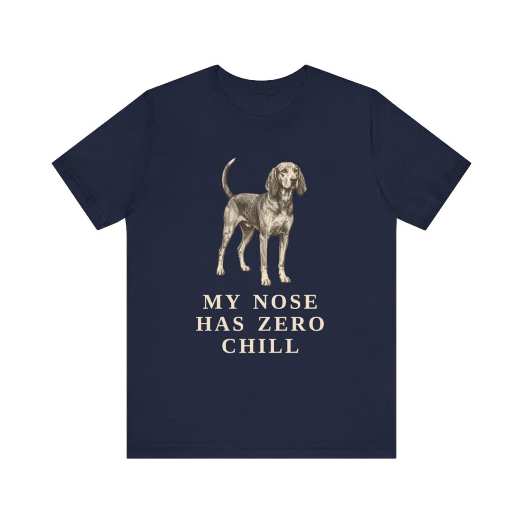American English Coonhound Humor Shirt, Vintage Dog Sketch Tee, Dog Humor Gift