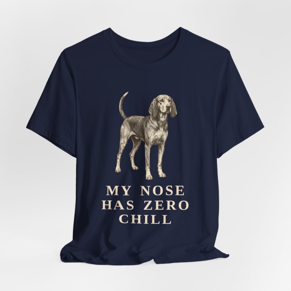 American English Coonhound Humor Shirt, Vintage Dog Sketch Tee, Dog Humor Gift
