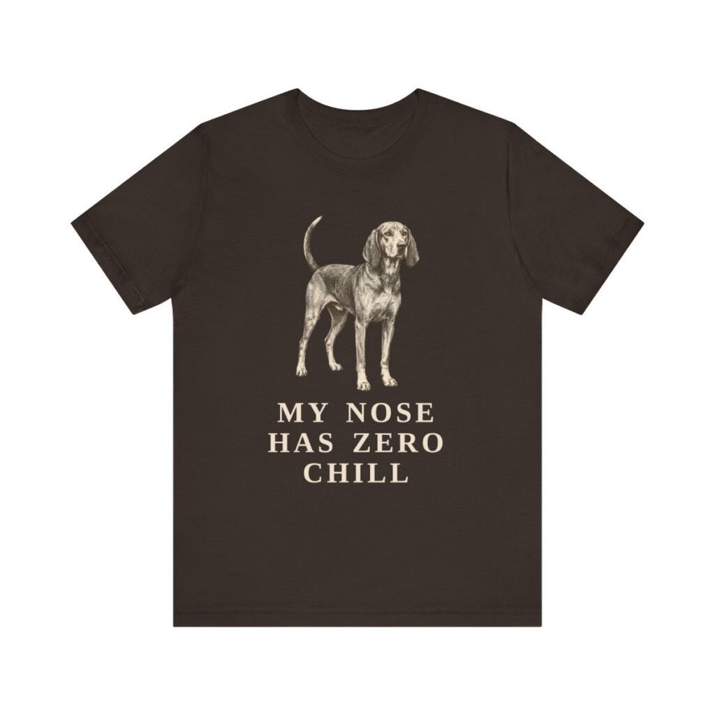 American English Coonhound Humor Shirt, Vintage Dog Sketch Tee, Dog Humor Gift