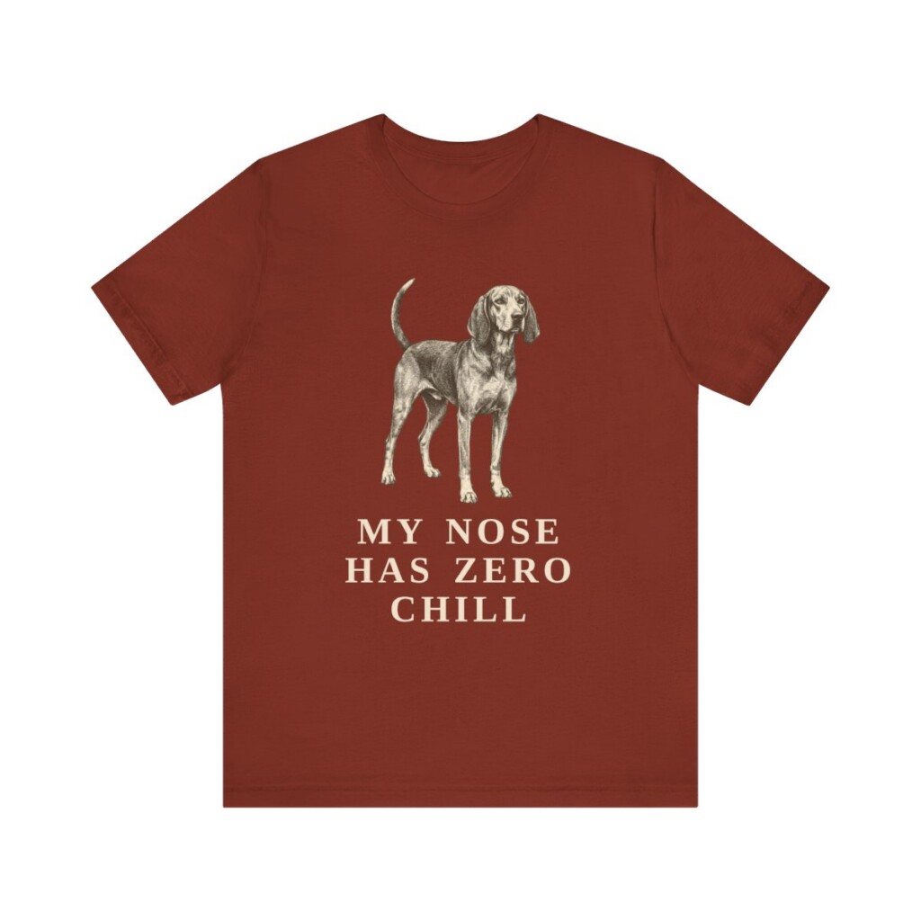American English Coonhound Humor Shirt, Vintage Dog Sketch Tee, Dog Humor Gift