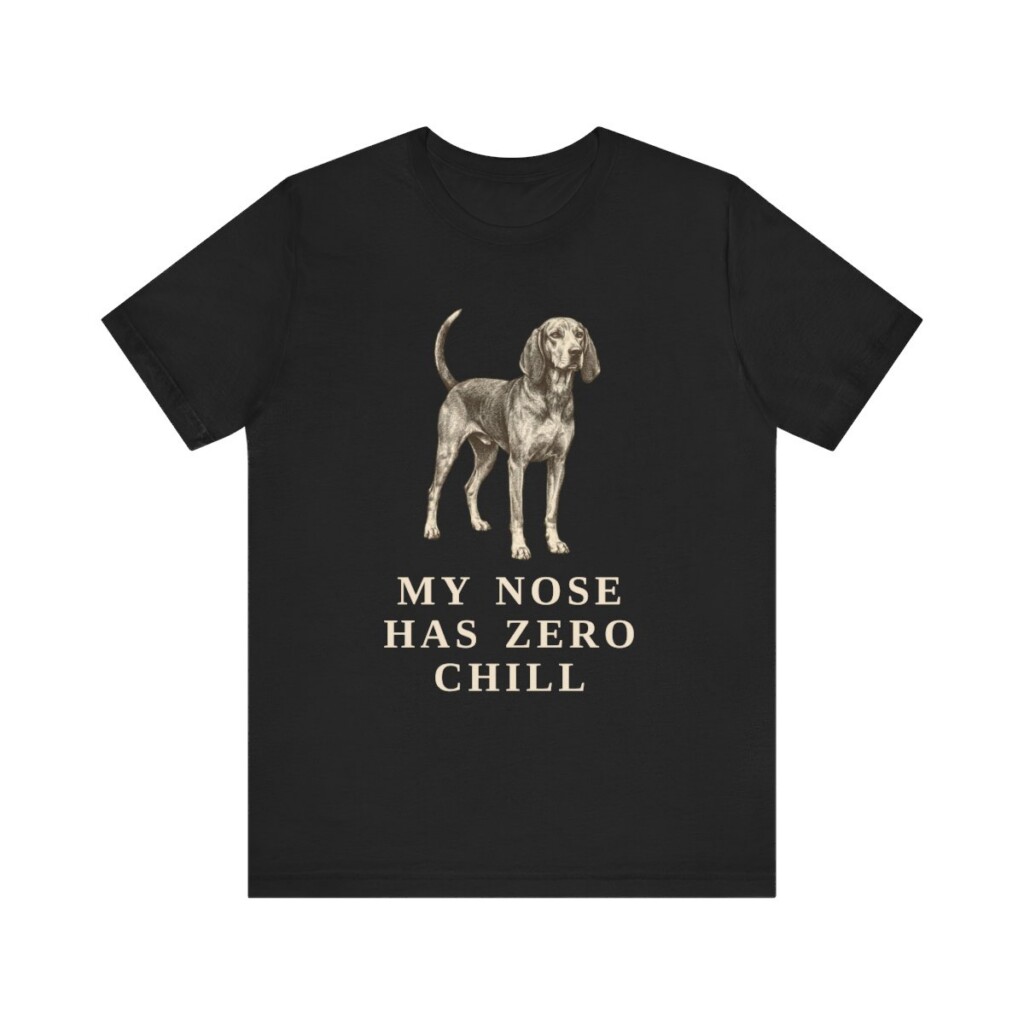 American English Coonhound Humor Shirt, Vintage Dog Sketch Tee, Dog Humor Gift