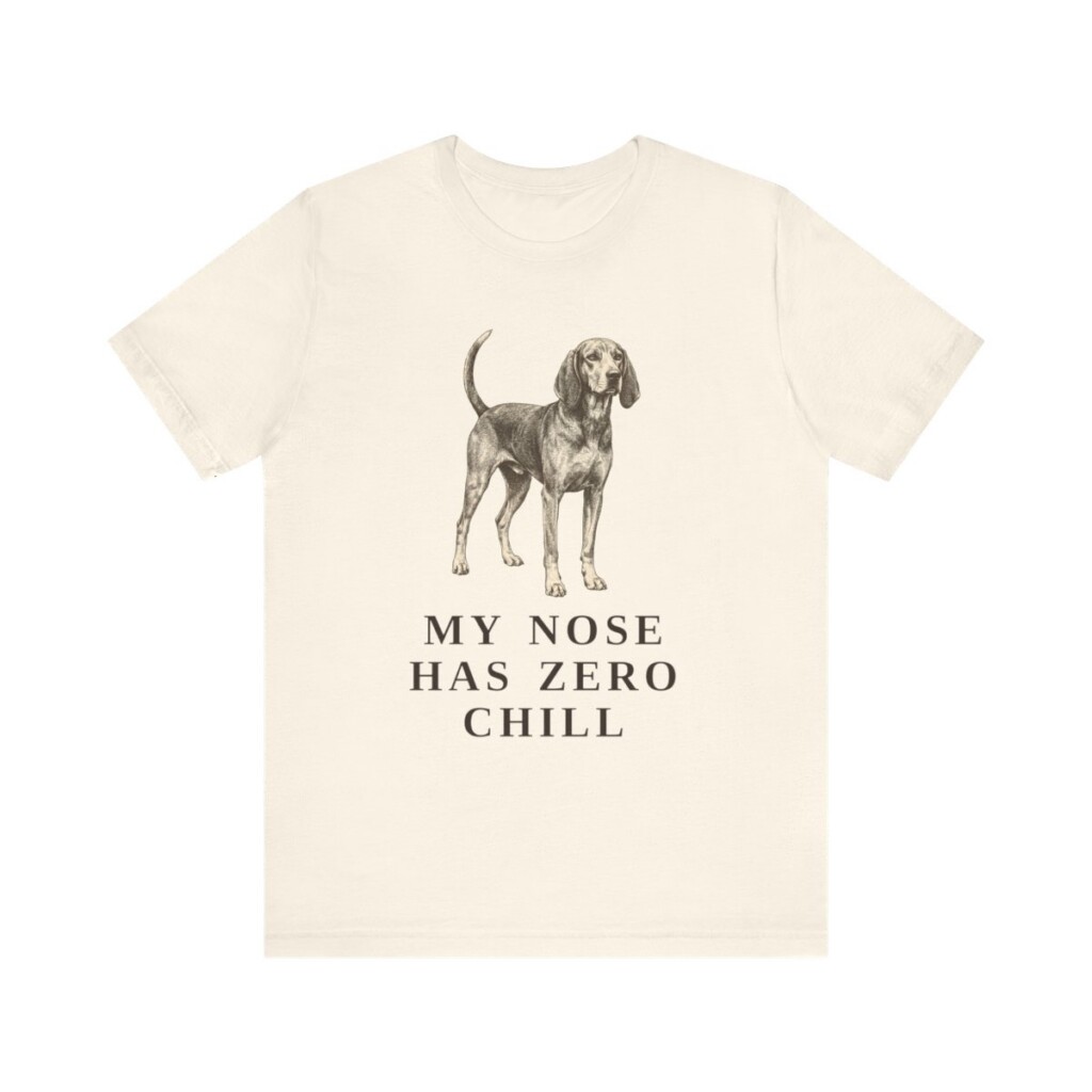 American English Coonhound Humor Shirt, Vintage Dog Sketch Tee, Dog Humor Gift