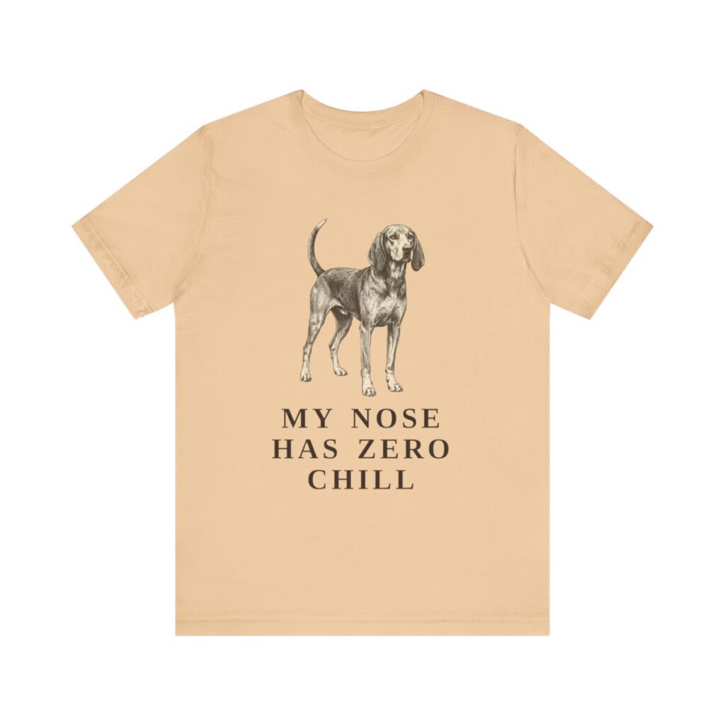 American English Coonhound Humor Shirt, Vintage Dog Sketch Tee, Dog Humor Gift