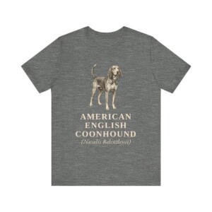 American English Coonhound Latin Shirt, Vintage Dog Sketch Tee, Dog Latin Gift
