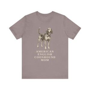 American English Coonhound Mom Shirt, Vintage Dog Sketch Tee, Dog Mom Gift