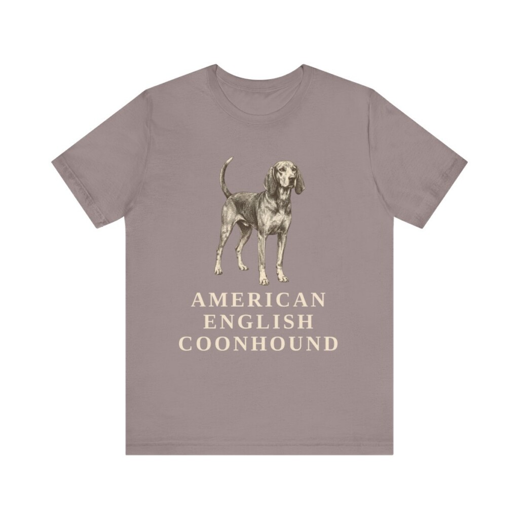 American English Coonhound Shirt, Vintage Dog Sketch Tee, Dog Lover Gift