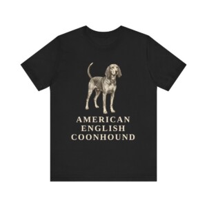 American English Coonhound Shirt, Vintage Dog Sketch Tee, Dog Lover Gift