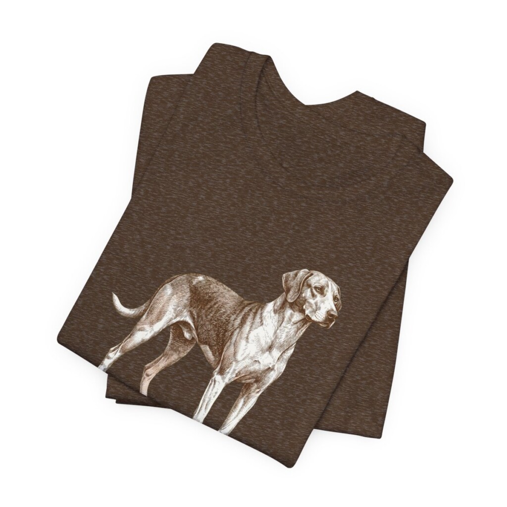 American Foxhound Dad Shirt, Vintage Dog Sketch Tee, Dog Dad Gift