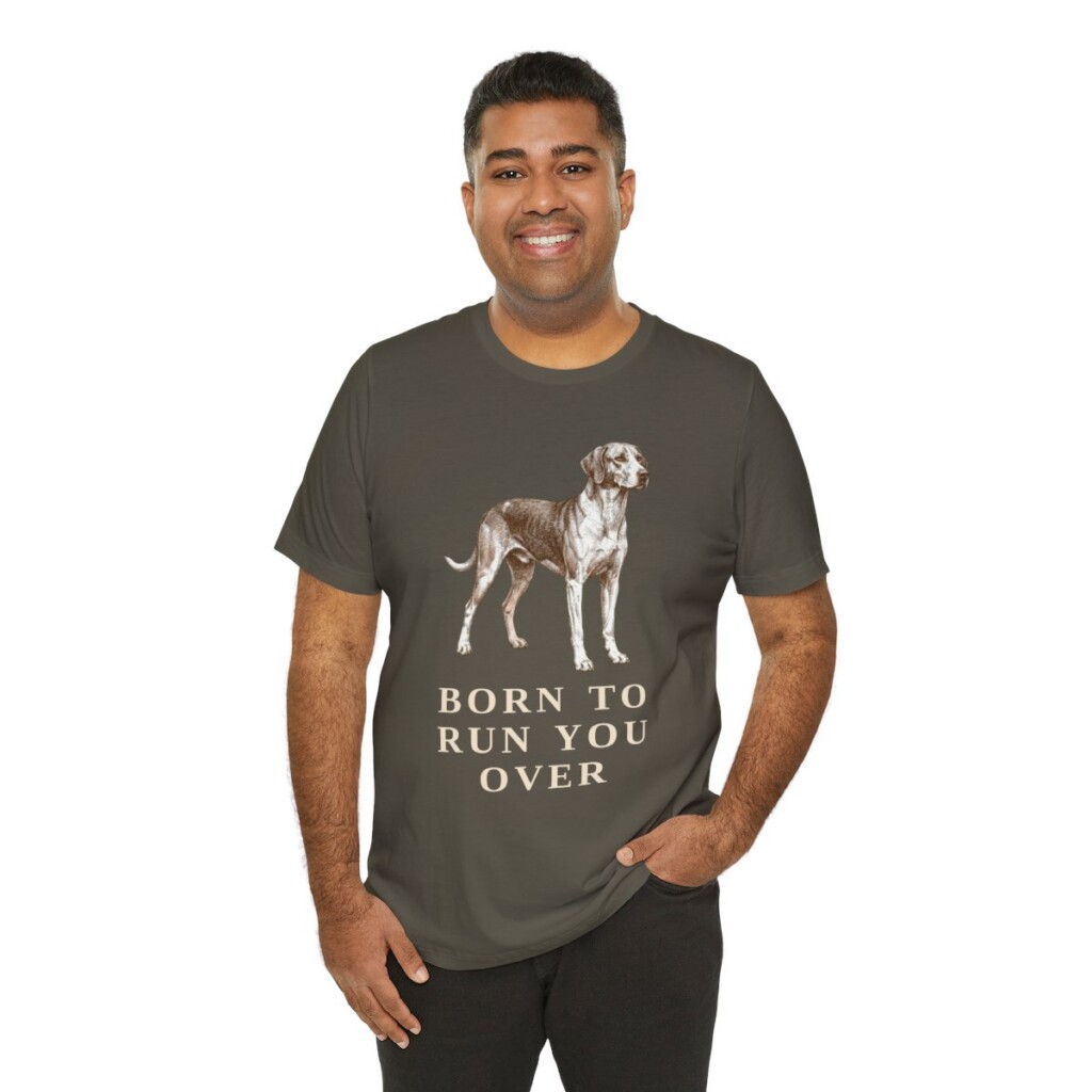 American Foxhound Humor Shirt, Vintage Dog Sketch Tee, Dog Humor Gift