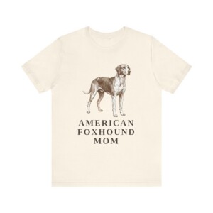 American Foxhound Mom Shirt, Vintage Dog Sketch Tee, Dog Mom Gift