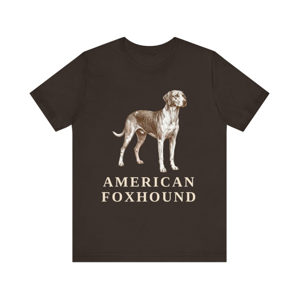 American Foxhound Shirt, Vintage Dog Sketch Tee, Dog Lover Gift