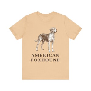 American Foxhound Shirt, Vintage Dog Sketch Tee, Dog Lover Gift