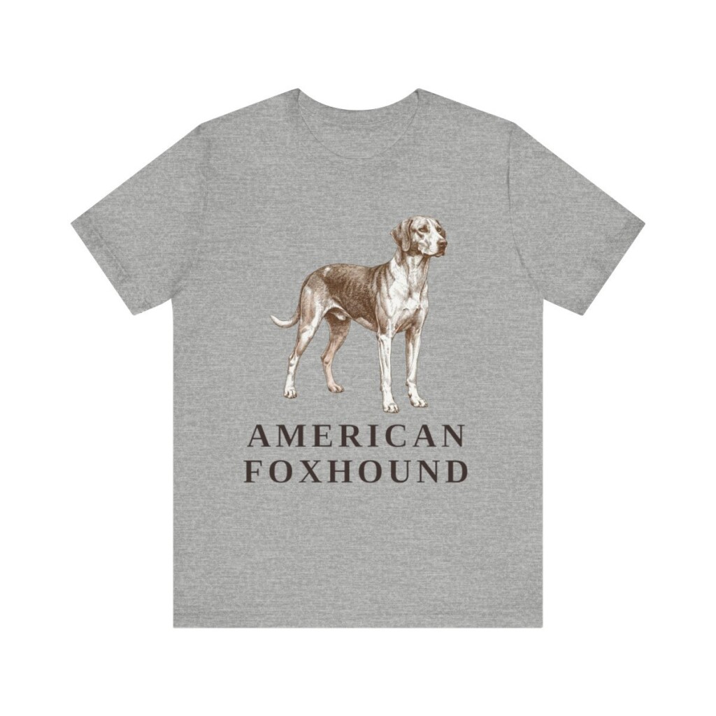 American Foxhound Shirt, Vintage Dog Sketch Tee, Dog Lover Gift
