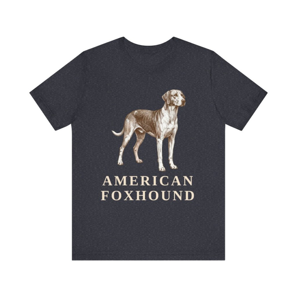 American Foxhound Shirt, Vintage Dog Sketch Tee, Dog Lover Gift