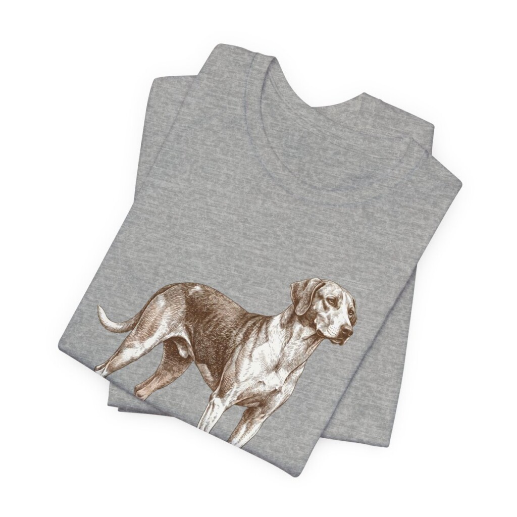 American Foxhound Shirt, Vintage Dog Sketch Tee, Dog Lover Gift