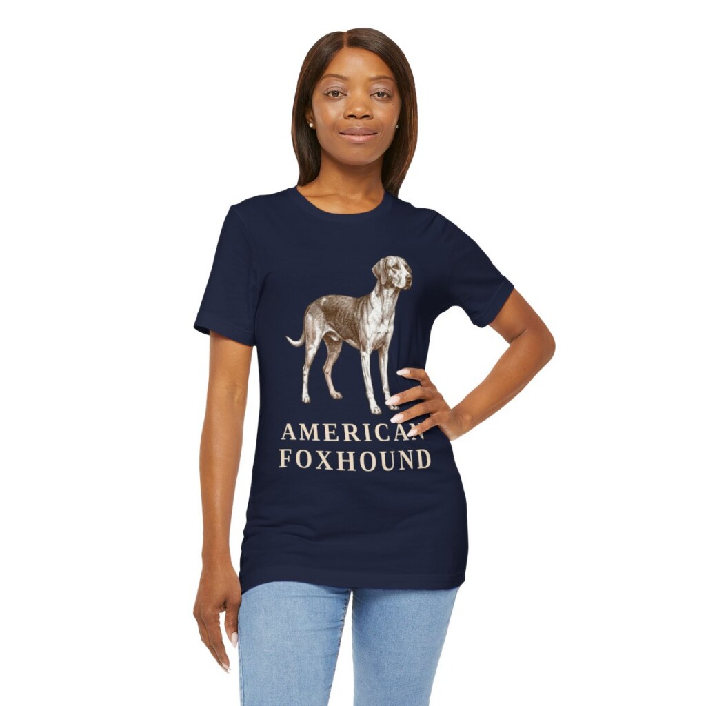 American Foxhound Shirt, Vintage Dog Sketch Tee, Dog Lover Gift