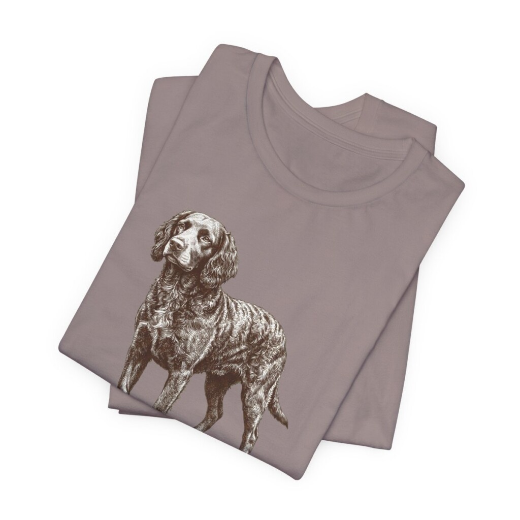 American Water Spaniel Dad Shirt, Vintage Dog Sketch Tee, Dog Dad Gift