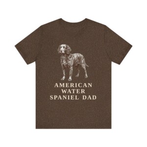 American Water Spaniel Dad Shirt, Vintage Dog Sketch Tee, Dog Dad Gift