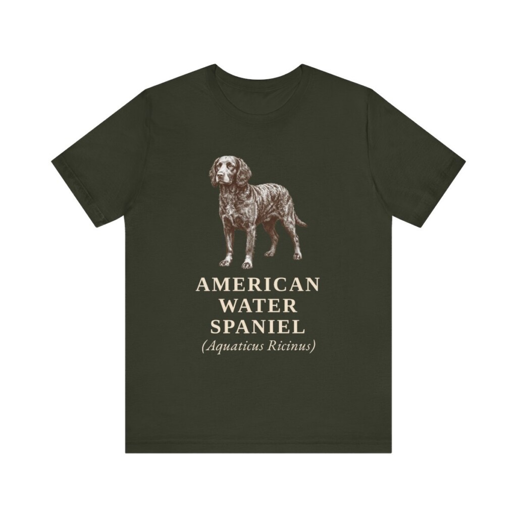 American Water Spaniel Latin Shirt, Vintage Dog Sketch Tee, Dog Latin Gift American Water Spaniel Latin Shirt, Vintage Dog Sketch Tee, Dog Latin Gift