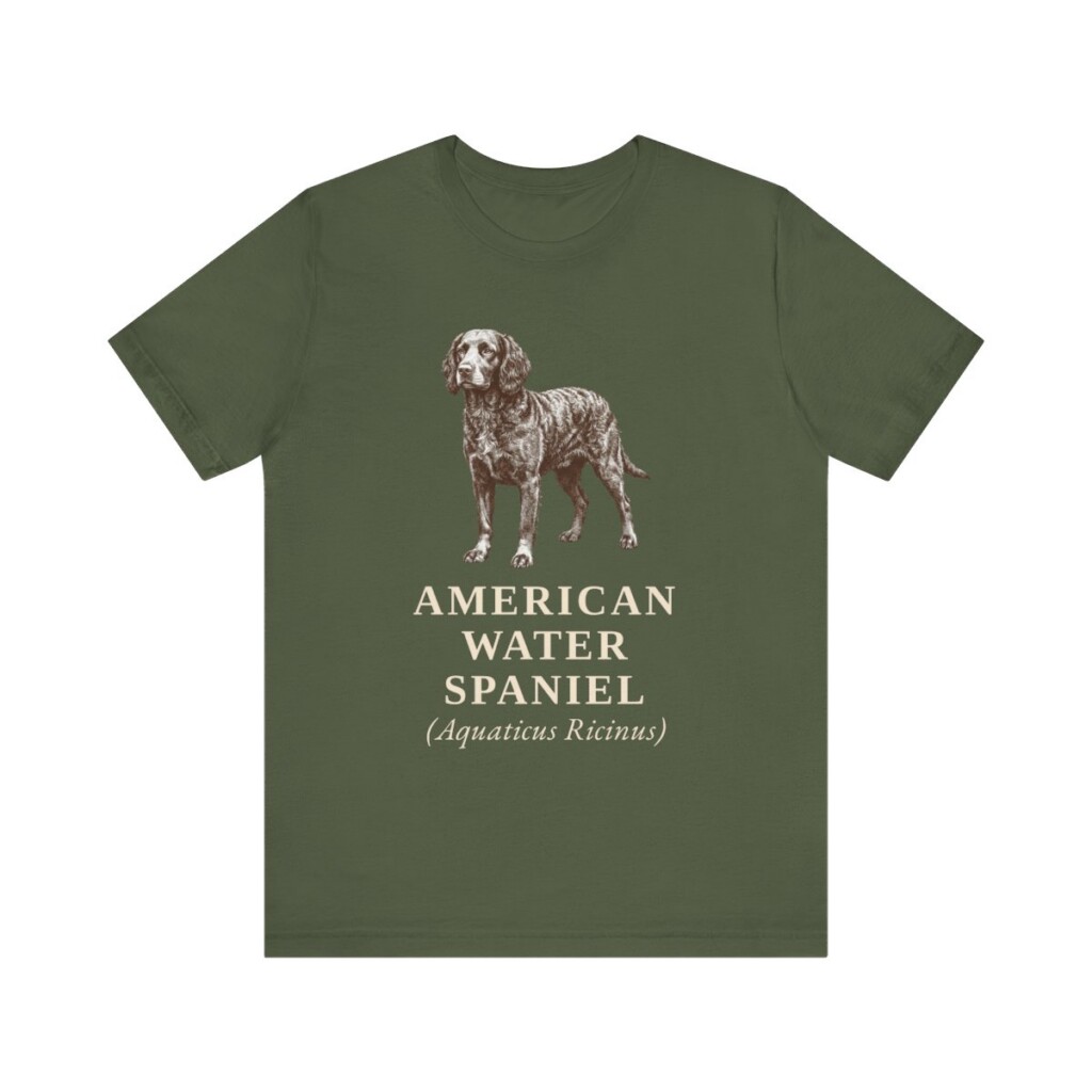 American Water Spaniel Latin Shirt, Vintage Dog Sketch Tee, Dog Latin Gift American Water Spaniel Latin Shirt, Vintage Dog Sketch Tee, Dog Latin Gift