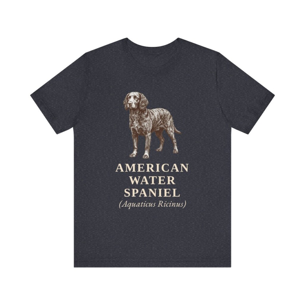 American Water Spaniel Latin Shirt, Vintage Dog Sketch Tee, Dog Latin Gift American Water Spaniel Latin Shirt, Vintage Dog Sketch Tee, Dog Latin Gift