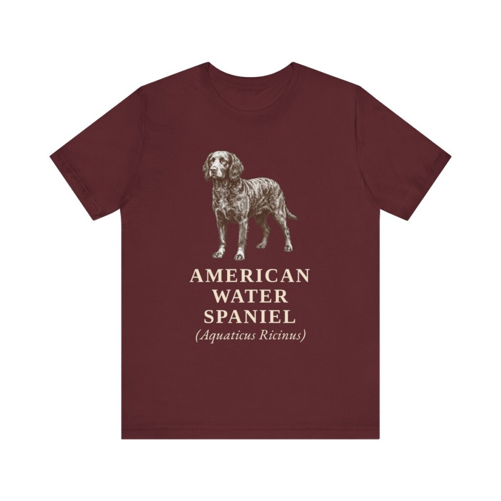 American Water Spaniel Latin Shirt, Vintage Dog Sketch Tee, Dog Latin Gift American Water Spaniel Latin Shirt, Vintage Dog Sketch Tee, Dog Latin Gift