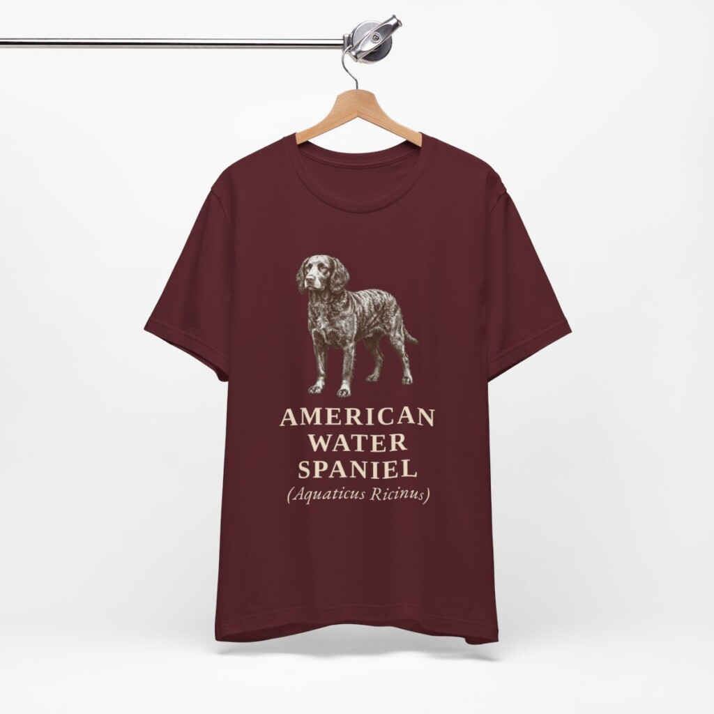 American Water Spaniel Latin Shirt, Vintage Dog Sketch Tee, Dog Latin Gift American Water Spaniel Latin Shirt, Vintage Dog Sketch Tee, Dog Latin Gift