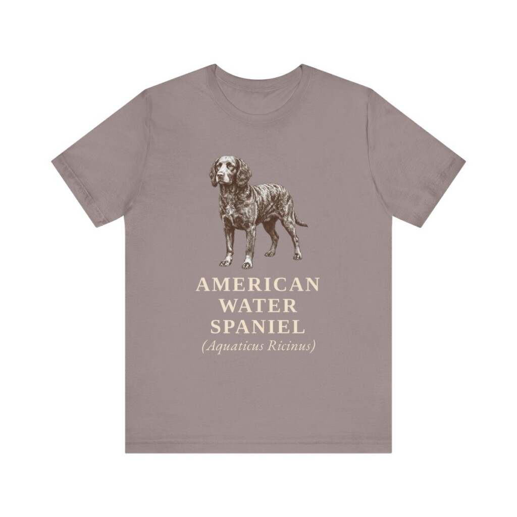 American Water Spaniel Latin Shirt, Vintage Dog Sketch Tee, Dog Latin Gift American Water Spaniel Latin Shirt, Vintage Dog Sketch Tee, Dog Latin Gift