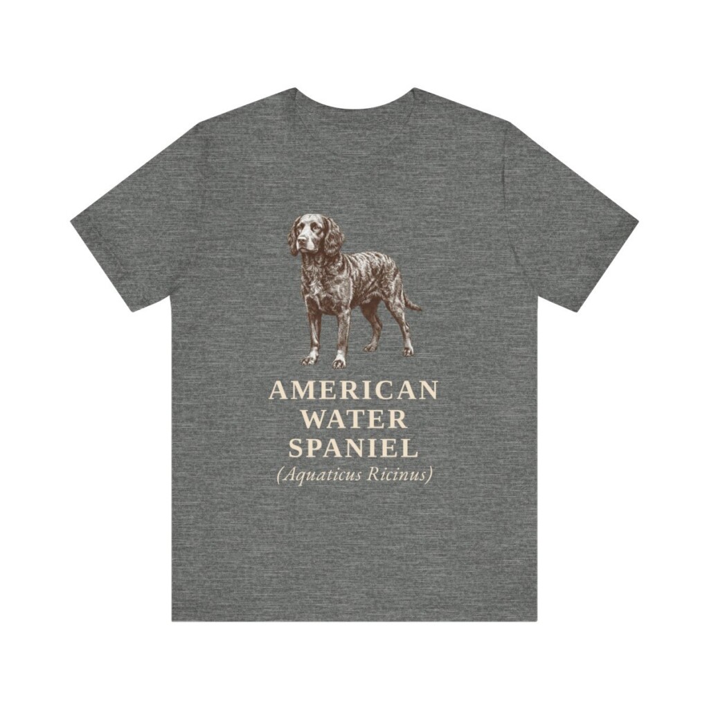 American Water Spaniel Latin Shirt, Vintage Dog Sketch Tee, Dog Latin Gift American Water Spaniel Latin Shirt, Vintage Dog Sketch Tee, Dog Latin Gift
