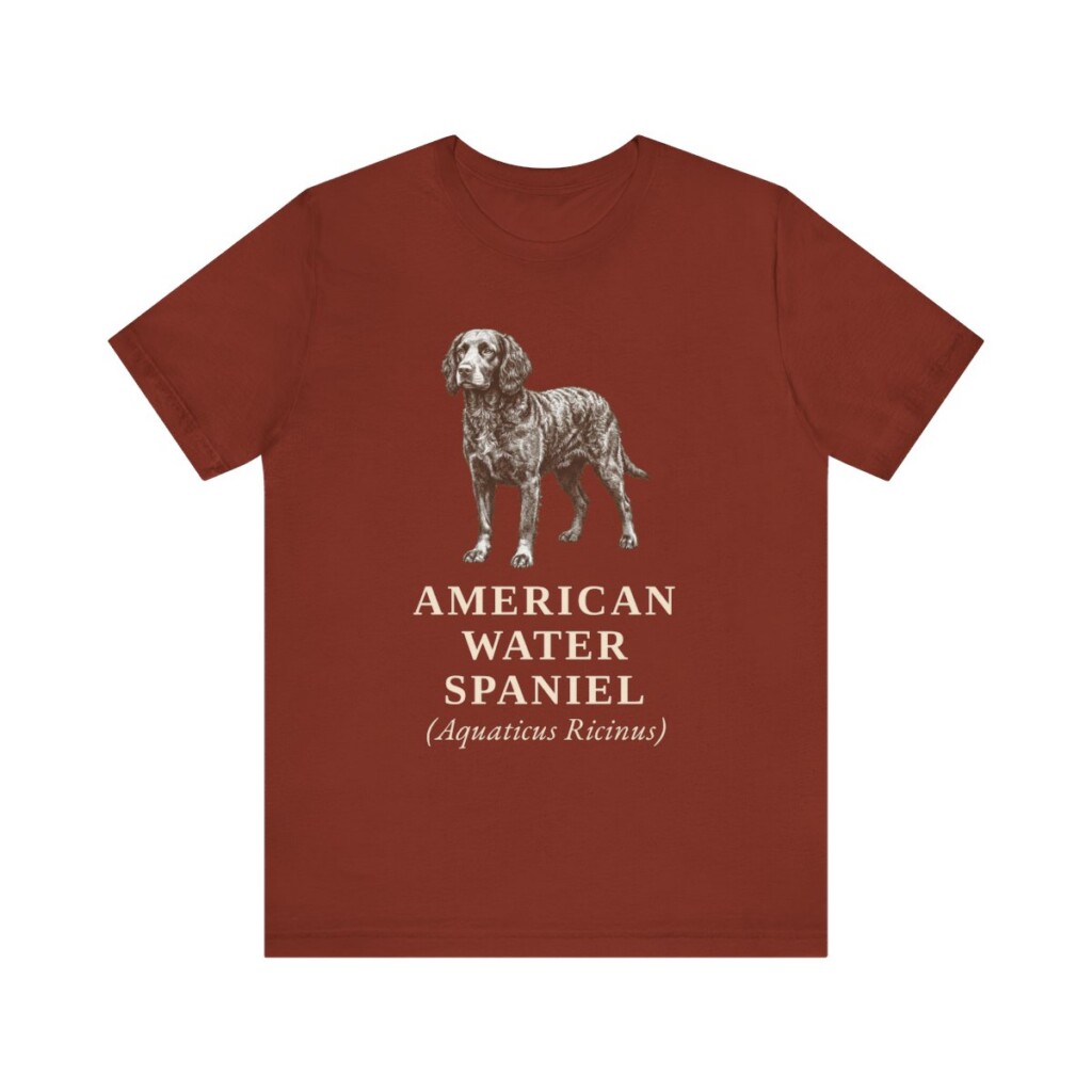 American Water Spaniel Latin Shirt, Vintage Dog Sketch Tee, Dog Latin Gift American Water Spaniel Latin Shirt, Vintage Dog Sketch Tee, Dog Latin Gift