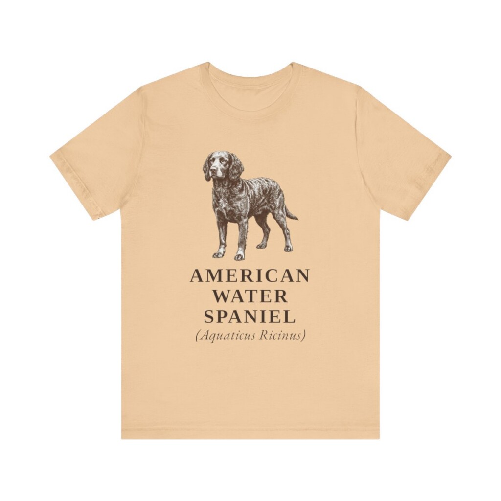 American Water Spaniel Latin Shirt, Vintage Dog Sketch Tee, Dog Latin Gift American Water Spaniel Latin Shirt, Vintage Dog Sketch Tee, Dog Latin Gift
