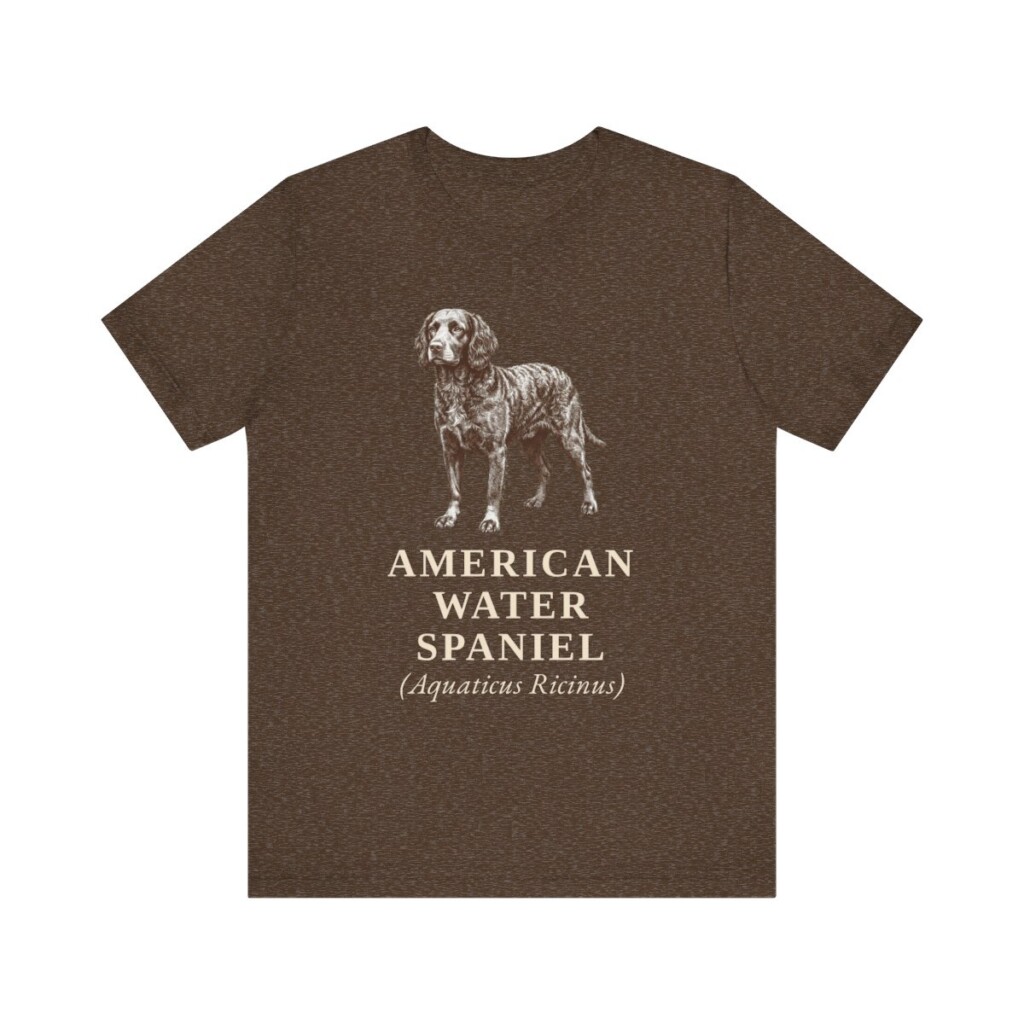 American Water Spaniel Latin Shirt, Vintage Dog Sketch Tee, Dog Latin Gift American Water Spaniel Latin Shirt, Vintage Dog Sketch Tee, Dog Latin Gift