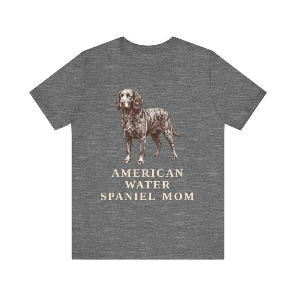 American Water Spaniel Mom Shirt, Vintage Dog Sketch Tee, Dog Mom Gift