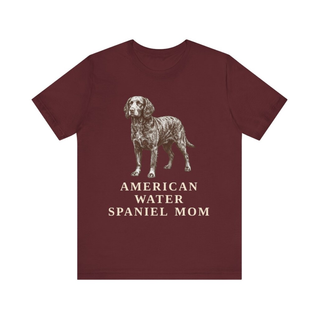 American Water Spaniel Mom Shirt, Vintage Dog Sketch Tee, Dog Mom Gift