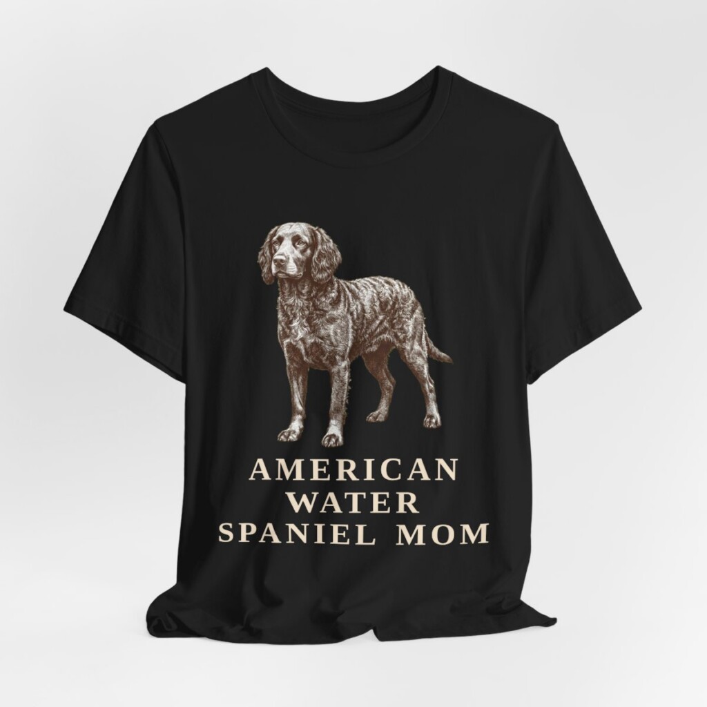 American Water Spaniel Mom Shirt, Vintage Dog Sketch Tee, Dog Mom Gift